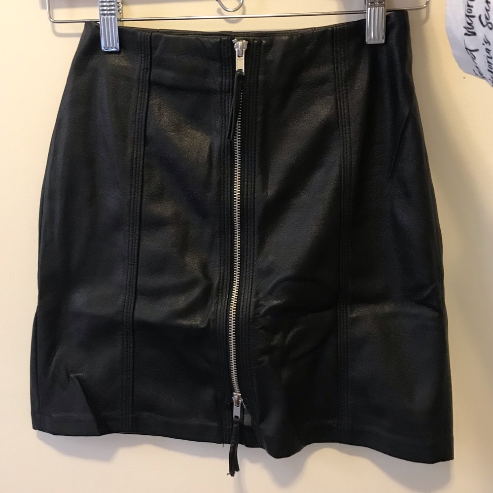 Leather Skirt Size 2 - Black 🖤